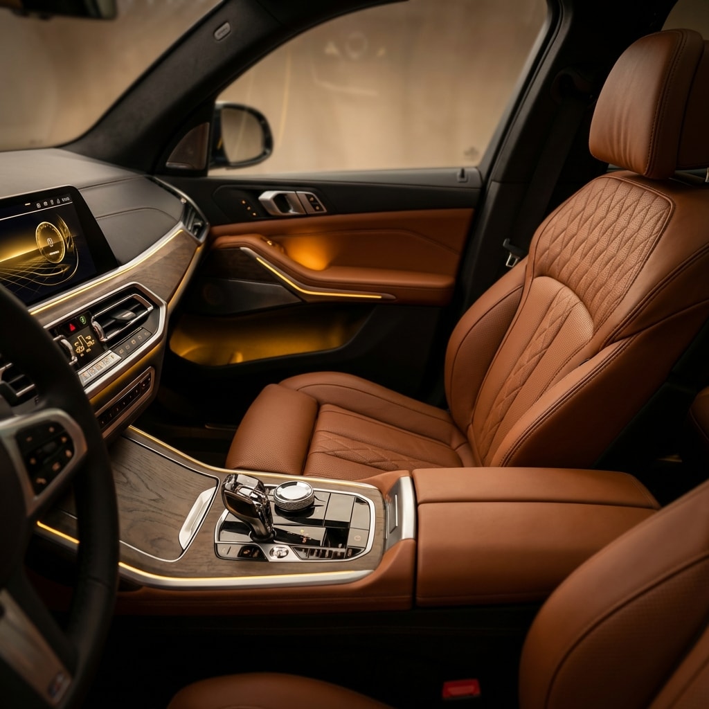 Luxury car interior — Mel Chauffeurs Melbourne